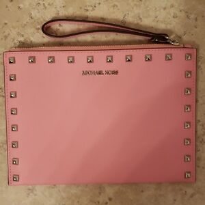 Michael Kors Pink Studded Wristlet